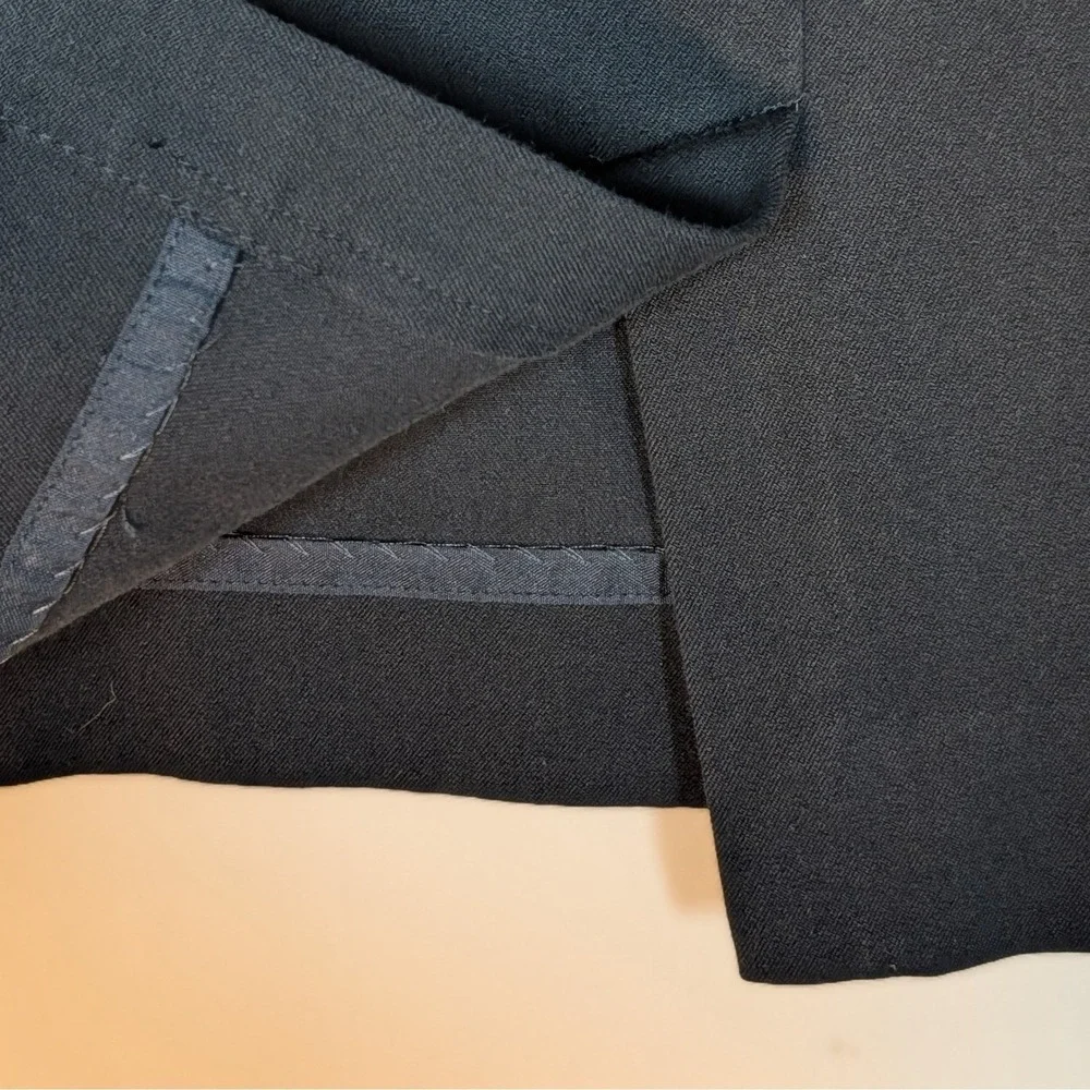 Banana Republic Pencil Skirt Womens 2 Black Stretch Cotton Blend Office Workwear